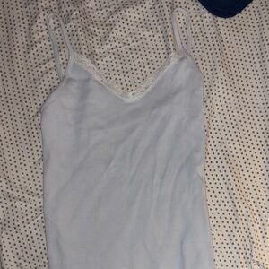 Brandy Melville Light Gray Cami with Lace